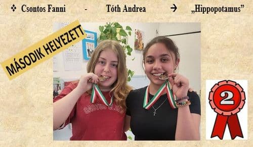 Csontos Fanni és Tóth Andrea a második helyezettek