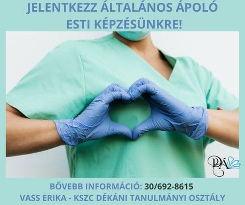 Jelentkezz általános ápoló esti képzésünkre!