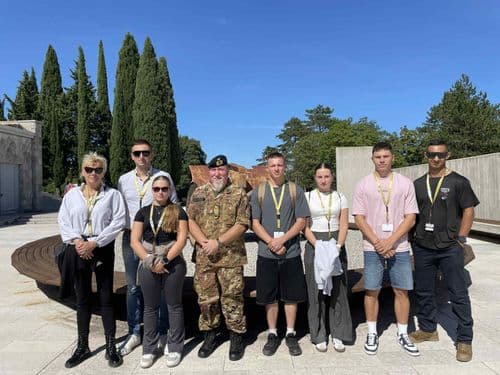 A kadétok a Monte San Michele területén folytatták a Doberdói Emléktúrát.